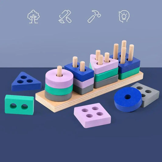 Woods™ – Block Fun Stacking - Geometric Blocks