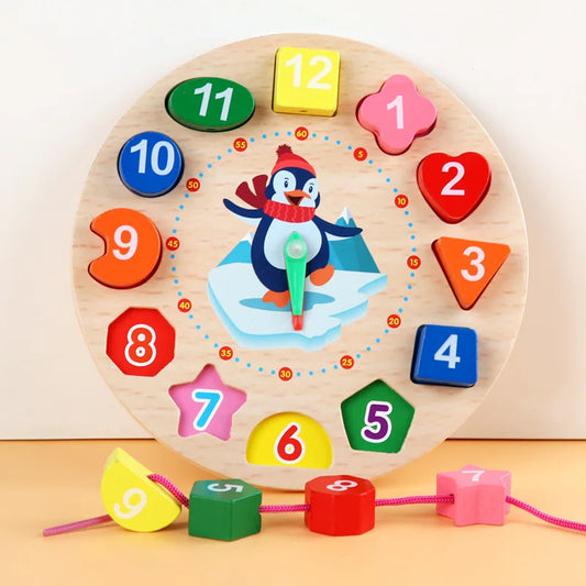 Learning Clock™ – Play & Learn Telling Time – Wooden Clock