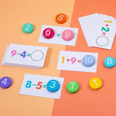 Math Tokens™ - Counting & Solving - Arithmetic Cards Children