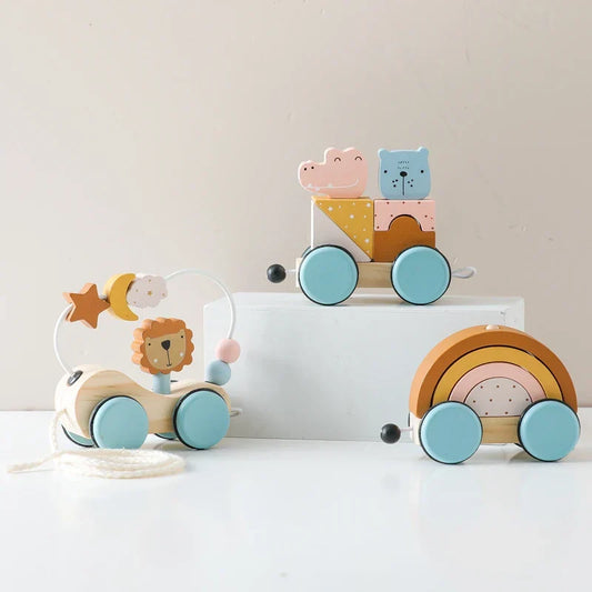 Lunar Train™ - Dream Train - Wooden Stacking Toys