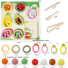 Toddler Clips™ - Fruit & Shape Match - Sorting game