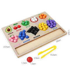 Toddler Clips™ - Fruit & Shape Match - Sorting game