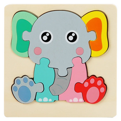3D Wooden Puzzle™ - Playful Animal Adventure - Jigsaw Puzzle