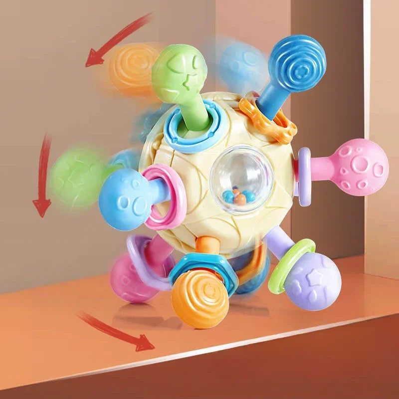 Rotating Rattle Ball™ – Sensory Rattle - Baby Toy