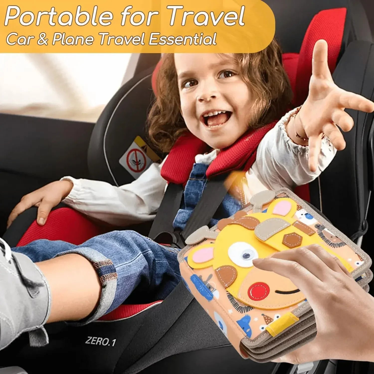 Sensory Toddler Book™ – Feel & Discover - Felt Book Animals