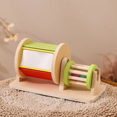 Sensory Drum™ – Colors & Shapes Game - Wooden Montessori Toys