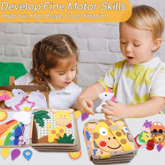 Sensory Toddler Book™ – Feel & Discover - Felt Book Animals