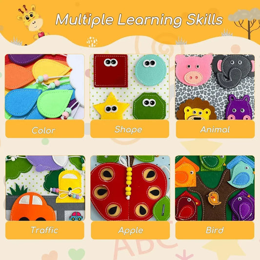 Sensory Toddler Book™ – Feel & Discover - Felt Book Animals