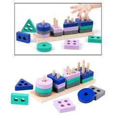 Woods™ – Block Fun Stacking - Geometric Blocks