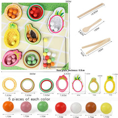 Toddler Clips™ - Fruit & Shape Match - Sorting game