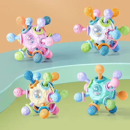 Rotating Rattle Ball™ – Sensory Rattle - Baby Toy